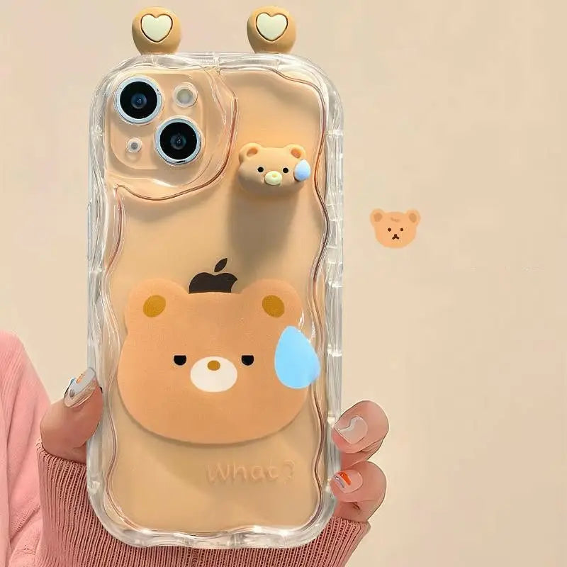 Cute 3D Ears Bear Rabbit Iphone Case