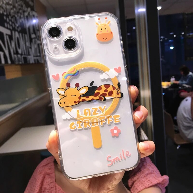 Cute Cartoon Animal Giraffe Koala Iphone Case