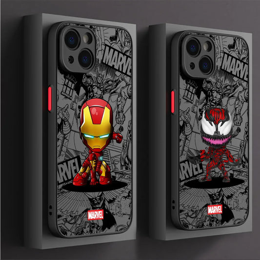 Cute Marvel Superhero iPhone Case