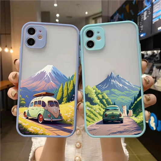 Mini Cover Travel Mountain Scenery Shockproof Shells Fundas Iphone Case