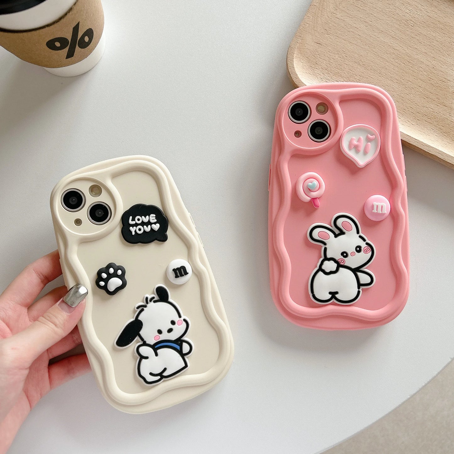 Adorable 3D Coffeeholic Iphone Case