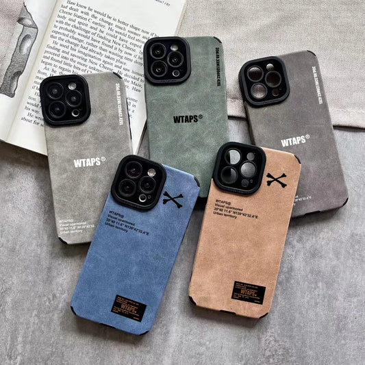 Wtaps suede soft leather Iphone Case