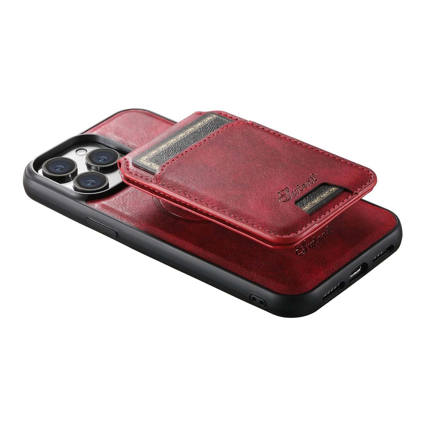 2 in 1 Detachable Card Holder Leather Iphone Case