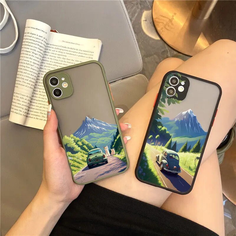 Mini Cover Travel Mountain Scenery Shockproof Shells Fundas Iphone Case