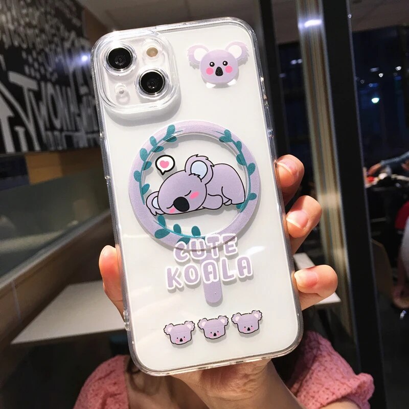 Cute Cartoon Animal Giraffe Koala Iphone Case