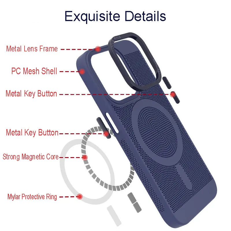 Metal Lens Frame Matte Iphone Case